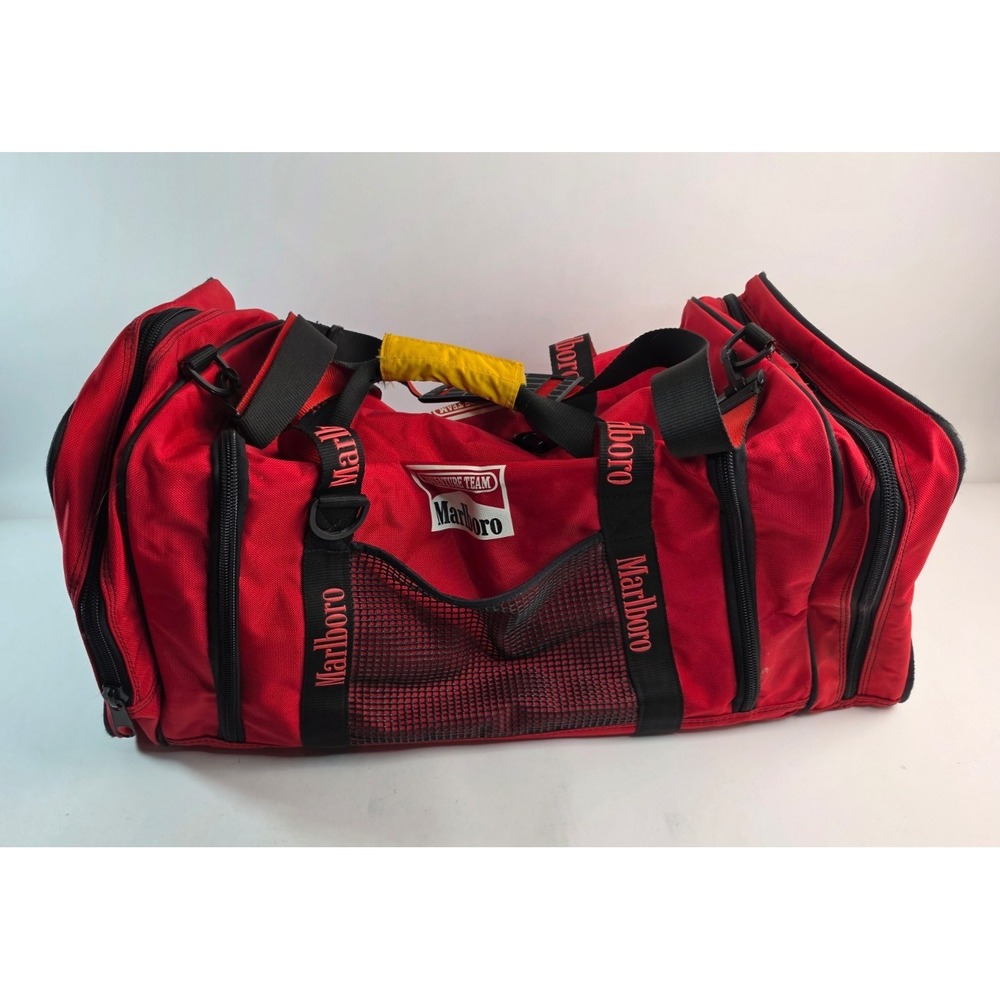 Vintage 90's Rare Marlboro Gear Travel Large Duffel Bag 28x12x12 Durable EUC